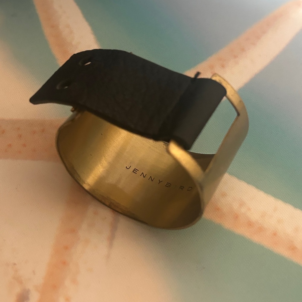 JENNY BIRD JANE CUFF IN HIGH POLISH GOLD - Picture 11 of 16